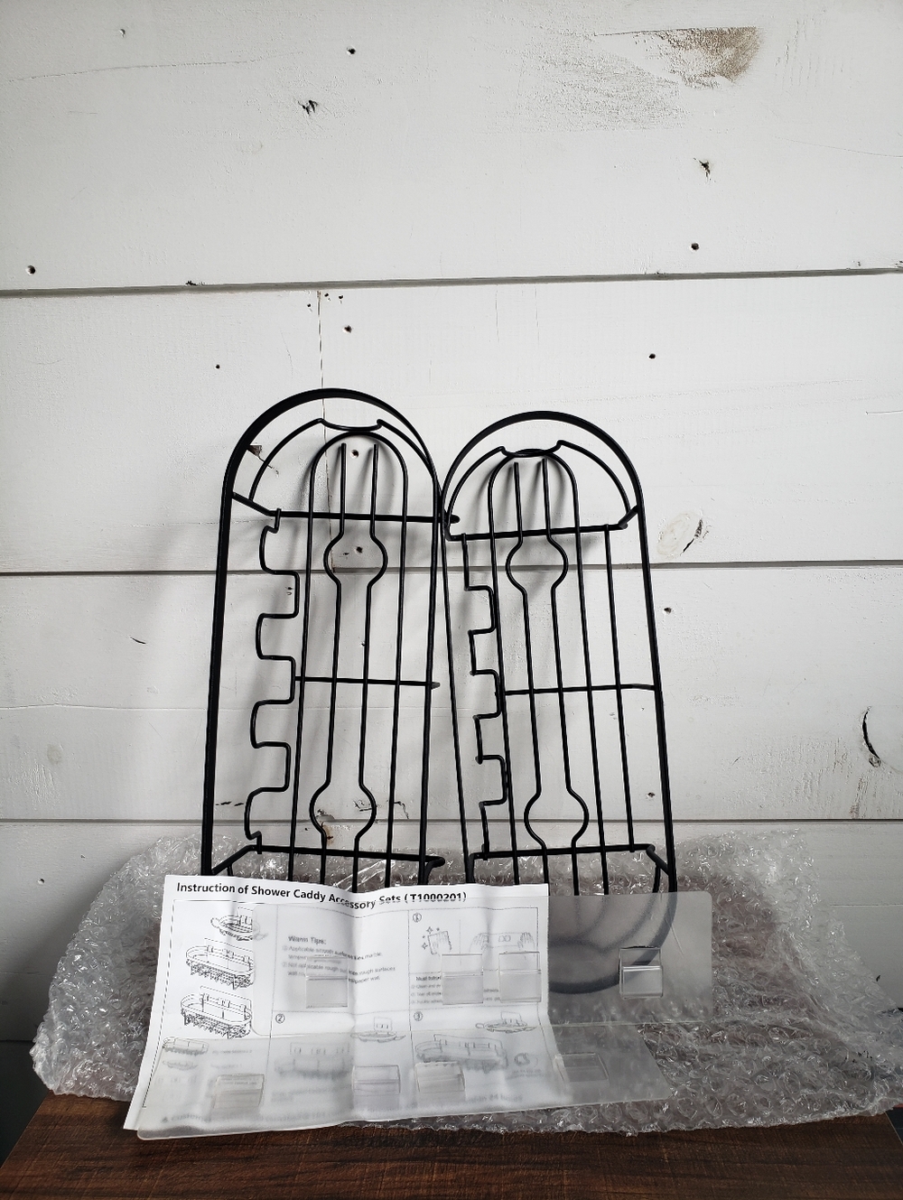 Shower Caddy Rust Proof New In The Box - 2pc - Black - Picture 8 of 11
